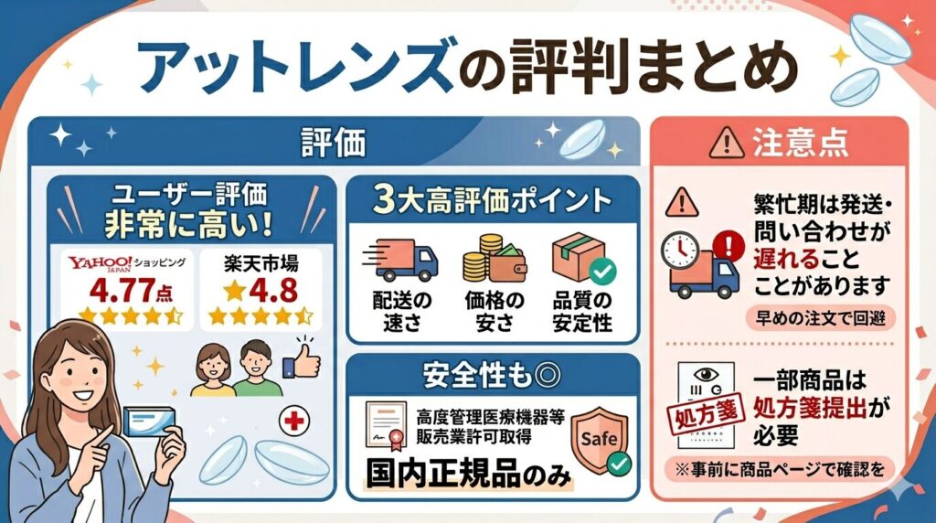 アットレンズの評判まとめ