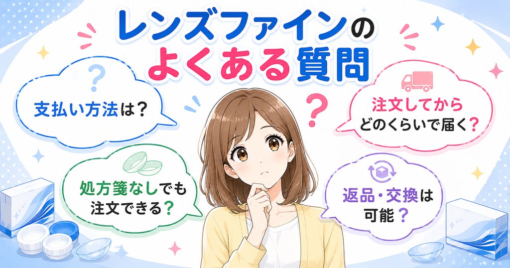 レンズファインのよくある質問