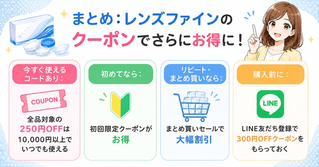 まとめ:レンズファインのクーポンでさらにお得に!